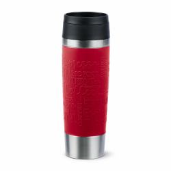 EMSA Travel Mug Classic N2022200 taza de viaje 500 ml Negro, Rojo, Acero inoxidable Acero inoxidable 