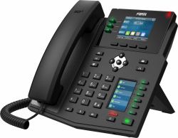 Fanvil X4U V2 teléfono IP Negro 12 líneas LCD Wifi 