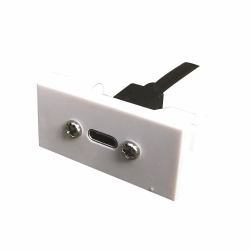 full Garbot FA-2420-USB-CF/CF-20CM toma de corriente Blanco 