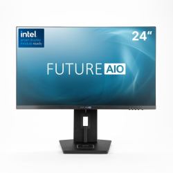 FutureAIO AIO24-12i3-W11P-256/2x8 W6E Intel Core 3 i3-1220P 61 cm [24"] PC todo en uno 16 GB DDR4-SDRAM 256 GB SSD Windows 11 Pro Negro  - Version Alemana