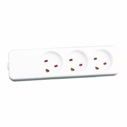Garbot Z66000107-PA01 base múltiple 3 salidas AC Interior Blanco 