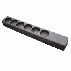 Garbot Z66000112-PA01 base múltiple 6 salidas AC Interior Negro 