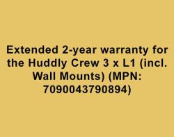 Ext. 2-yr warr. Huddly Crew 3 - x L1 [incl. Wall Mounts]
