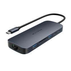 HYPER HD4005GL hub de interfaz USB 3.2 Gen 1 [3.1 Gen 1] Type-C 10000 Mbit/s Azul, Gris 