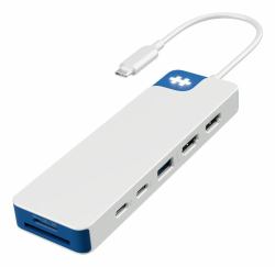 HYPER HD4103BUGL hub de interfaz USB 3.2 Gen 1 [3.1 Gen 1] Type-C 5000 Mbit/s Azul, Blanco 