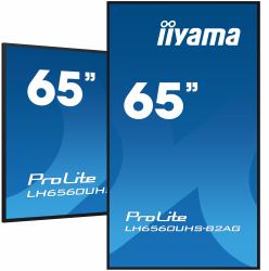 iiyama LH6560UHS-B2AG pantalla de señalización Pizarra de caballete digital 163,8 cm [64.5"] LED Wifi 500 cd / m² 4K Ultra HD Negro Procesador incorporado Android 11 24/7 