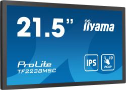 iiyama TF2238MSC-B1 pantalla para PC 53,3 cm [21"] 1920 x 1080 Pixeles Full HD LED Pantalla táctil Negro 
