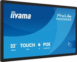 iiyama TW3226AS-B3P pantalla de señalización Diseño de quiosco 80 cm [31.5"] LED Wifi 430 cd / m² Full HD Negro Pantalla táctil Procesador incorporado Android 24/7 