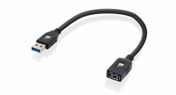 iogear G2LU3AMF cable USB USB 3.2 Gen 1 [3.1 Gen 1] 0,3 m USB A Negro 