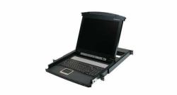 iogear GCL1800 consola de rack 43,2 cm [17"] Negro 