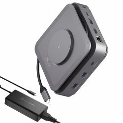 j5create JCD3199P-EN base para portátil y replicador de puertos Alámbrico USB 3.2 Gen 2 [3.1 Gen 2] Type-C Gris 