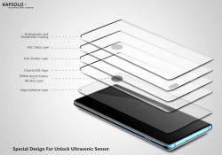 KAPSOLO Tempered GLASS Screen Protection, curved, Ultimate, Microbial samsung galaxy note20 ultra 5g 