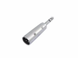 Omnitronic 30226455 cambiador de género para cable 3-pin XLR 6.3 mm Plata 