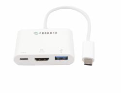 Prokord UTC-CUFH01 base para portátil y replicador de puertos Blanco 