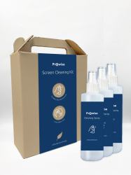 Prowise Screen Cleaning Kit | Natural formula | 3x240ml Paños secos y líquido para limpieza de pizarras 