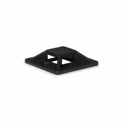 proxtend Self Adhesive Cable Clips - 25mm x 25mm Black 50pcs in a - bag - Warranty: 36M