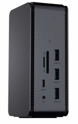 ProXtend DOCK2XUSB4 base para portátil y replicador de puertos Alámbrico USB4 Gris 