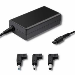 Qoltec 51758 adaptador e inversor de corriente Interior 65 W Negro 