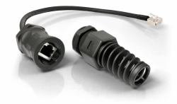 QuWireless QRJ45 cable de red Negro 0,16 m 