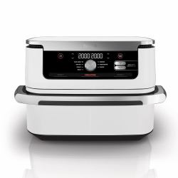 sharkninja operating Ninja AF500EUWH freidora Doble 10,4 L Independiente 2470 W Freidora de aire caliente Plata, Blanco 