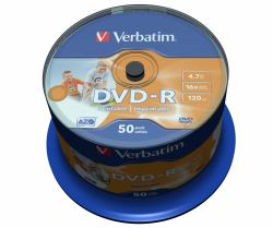 Verbatim 43533 DVD en blanco 4,7 GB DVD-R 50 pieza[s] (Verbatim 1x50 Verbatim DVD-R 4,7GB 16x Speed, photo printable 43533)