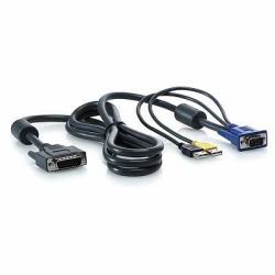 HPE 1x4 KVM Console 6ft USB Cable cavo per tastiera, video e mouse Nero 1,82 m (1x4 KVM Console 6ft USB Cable - **New Retail** - Warranty: 12M)