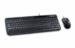 Microsoft Wired Desktop 600 tastiera Mouse incluso Universale USB QWERTY Inglese UK Nero (Microsoft Wired Desktop 600 keyboard USB Black)