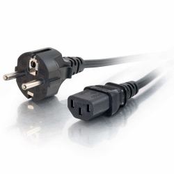 C2G Cable de alimentación europeo 16 AWG de 3 m [IEC320C13 a CEE7/7] 