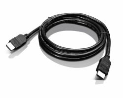 Lenovo 2.0m HDMI cavo HDMI 2 m HDMI tipo A [Standard] Nero (Lenovo HDMI to HDMI Cable 2.0m 1080p Black - Warranty: 1 Year)