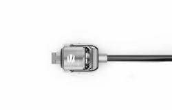 Compulocks CL15 cavo di sicurezza Nero, Argento (KEYED T-BAR CABLE LOCK - BLACK - .)