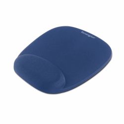 Kensington Tappetino per mouse in schiuma e poggiapolsi integrato blu (Kensington 64271 Foam Mousepad with Wrist Rest Blue)