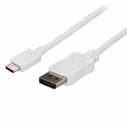 StarTech.com Cavo USB-C a DisplayPort da 1,8m - 4K 60Hz - Bianco (6FT USB C TO DISPLAYPORT 1.2 - CABLE ADAPTER USB C DP CONVERTER)