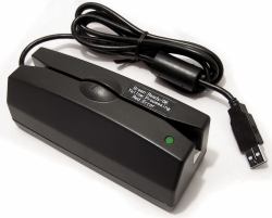 Accuratus KYB500-C202A3USB lettore di carte magnetiche USB Nero (Accuratus C202A; USB connected bi-directional 3 track Programmable Magnetic Swipe Card Reader with status LED. Supplied by Hypertec ...