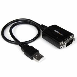 StarTech.com Cavo Adattatore USB 2.0 a Seriale RS232 DB9 con interfaccia COM - Adattatore professionale USB a DB9 / RS232 ad 1 porta (1 PORT USB TO SERIAL ADAPTER - CABLEE WITH COM RETENTION)