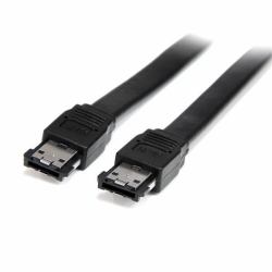 StarTech.com Cavo schermato eSATA esterno, 90 cm M/M (StarTech.com Cavo schermato eSATA esterno, 90 cm M/M [ESATA3] - Cavo eSATA - Serial ATA 150 - eSATA [M] a eSATA [M] - 91 cm - nero - per P/N: P...