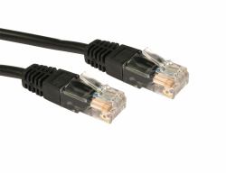 Cables Direct Cat5e Patch Cable cavo di rete Nero 4 m U/UTP [UTP] (4m Cat5e Patch Cable - Black)