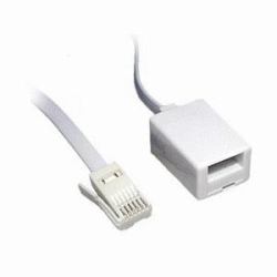 Cables Direct 88BT-020 cable telefónico 20 m Blanco (CDL 20m BT Extension Cable)