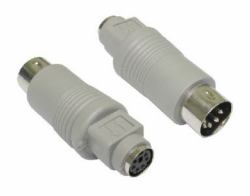 Cables Direct AD-302 adattatore per inversione del genere dei cavi PS/2 Bianco (CDL PS/2 F - 5 PIN M GREY ADAPTOR)