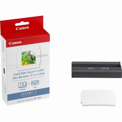 Canon 7429B001 etiqueta de impresora Blanco (Paper KC-18IS - KC-18IS, White, Inkjet, 54 x - 86 mm - Warranty: 12M)