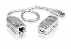 ATEN Extender USB Cat 5 [fino a 60 m] (USB Extender, <lt/>lt/<gt/>60m - USB 1.1 Over Cat5e/6 Extender - [60m], Transmitter & receiver, Wired, 60 m, Grey, Plastic, USB - Warranty: 24M)