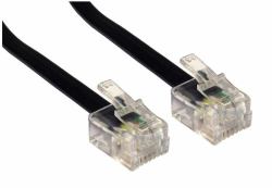 Cables Direct RJ-11, 2m Negro (CDL 2m RJ11 to RJ11 Modem - Bl)