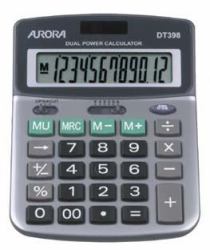 Aurora DT398 calculadora Escritorio Calculadora financiera Gris (Aurora DT398 Desk Calculator)