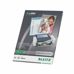 Leitz 74850000 plastificador 100 pieza[s] (Leitz 74850000 A3 UDT iLAM 2 x 80 Micron Pouch 100Pk)