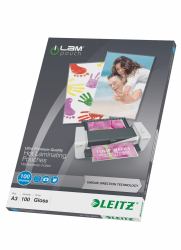 Leitz iLAM UDT plastificador 100 pieza[s] (Leitz 74870000 A3 UDT iLAM 2 x 100 Micron Pouch 100Pk)