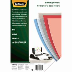 Fellowes 5376102 cubierta A4 PVC Transparente 100 pieza[s] (PVC Cover A4 200 Microns Clear 100pk)