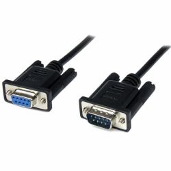StarTech.com Cavo seriale null modem DB9 RS232 nero 1 m - F/M (1M BLACK DB9 RS232 SERIAL - NULL MODEM CABLE DB9F-DB9M)