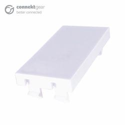 SINGLE BLANKING PLATE 25 X 50MM - - WHITE