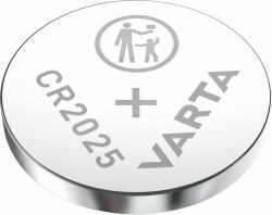 Varta LITHIUM Coin CR2025 [Batteria a bottone, 3V] Blister da 1 (CR2025 - 170 mAh, 20mm - Lithium, Button/coin, 3 V - Warranty: 12M)