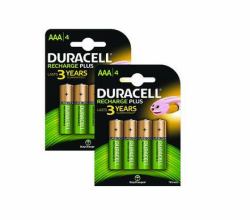Duracell BUN0062A pila doméstica Batería recargable AAA Níquel-metal hidruro [NiMH] (Duracell Rechargeable AAA 8 Pack)