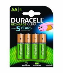 Duracell AA 2400mAh 4 Pack Batería recargable Níquel-metal hidruro [NiMH] (Duracell Rechargeable AA 4 Pack 2500mAh)